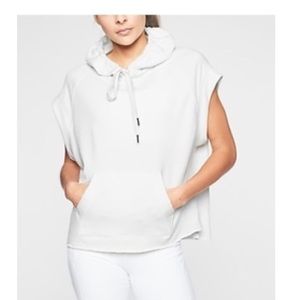 Athleta Spar Sleeveless Bright White Hoodie NWT